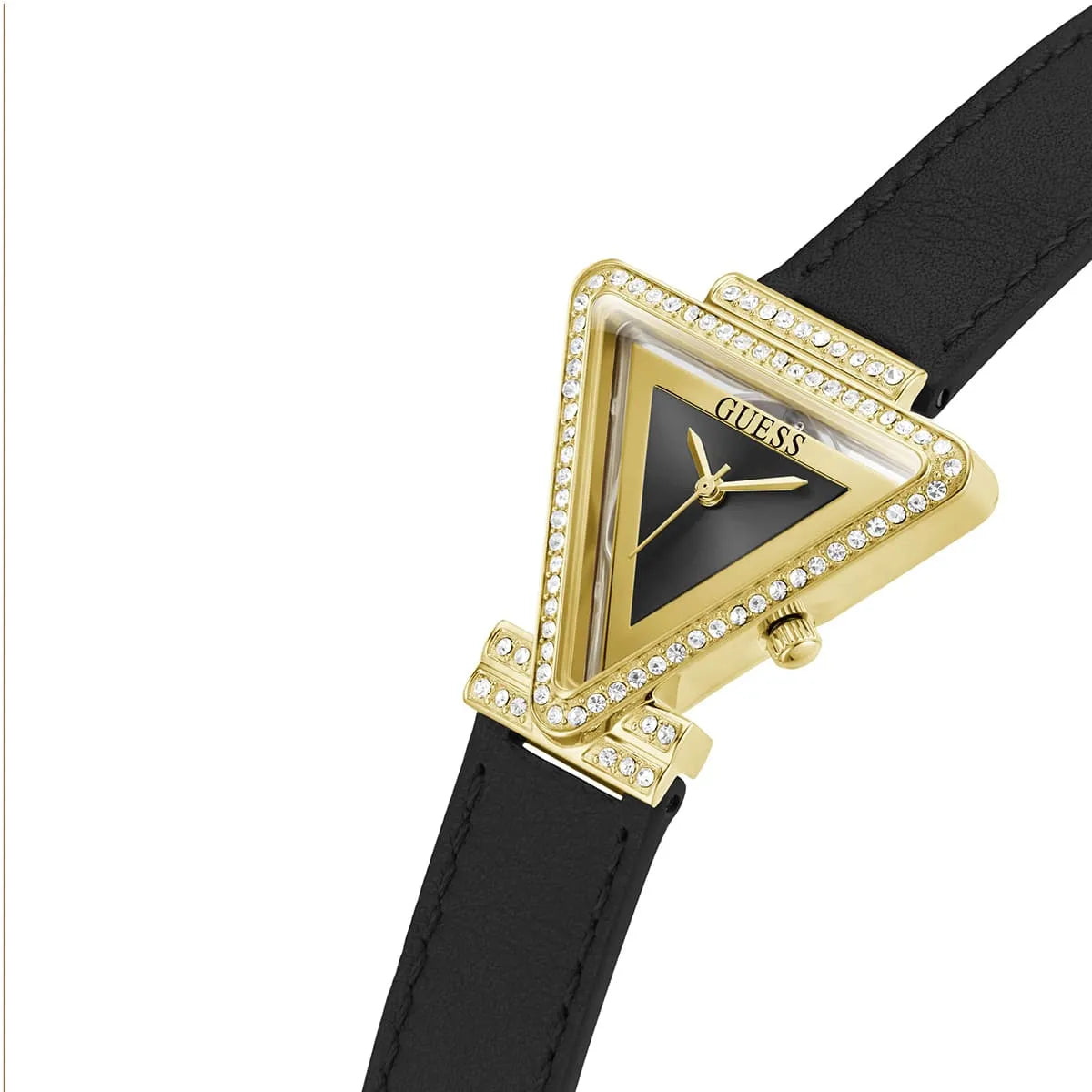 GUESS Black Gold Tone Analog Ladies Watch - GW0504L5