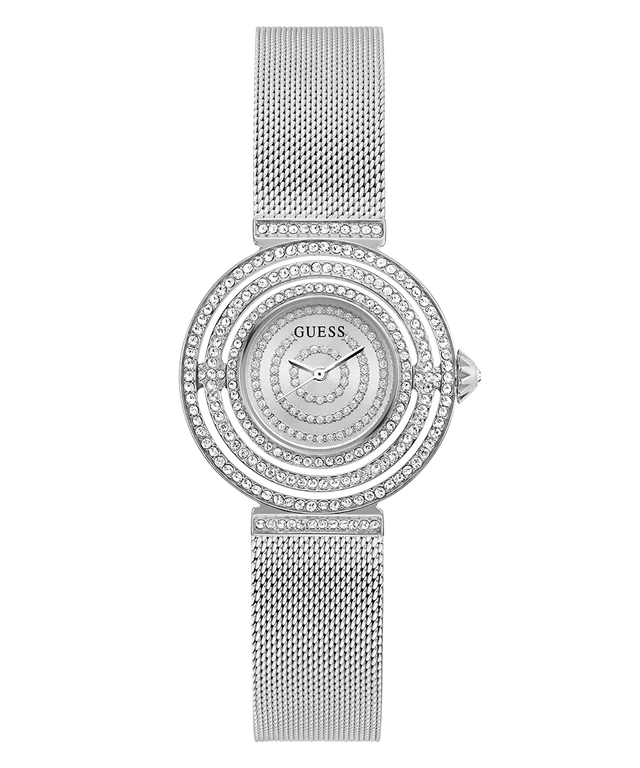 GUESS Dream Silver Crystal Dial Steel Mesh Strap Women's Watch - GW0550L1