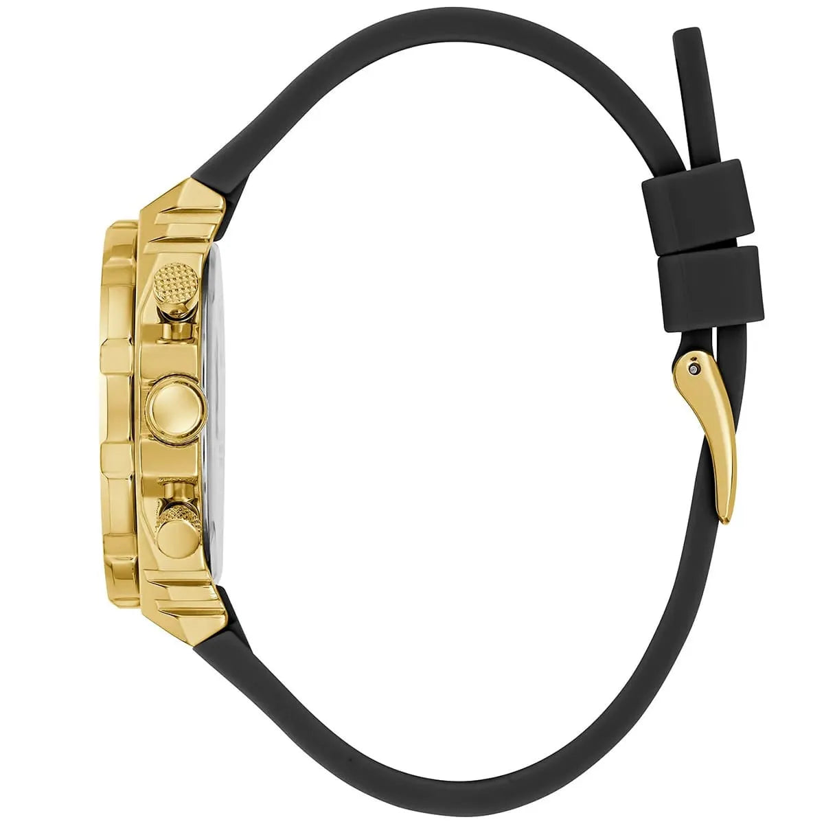 Guess Gold Stainless Steel Black Silicon Women's Watch - GW0553L4