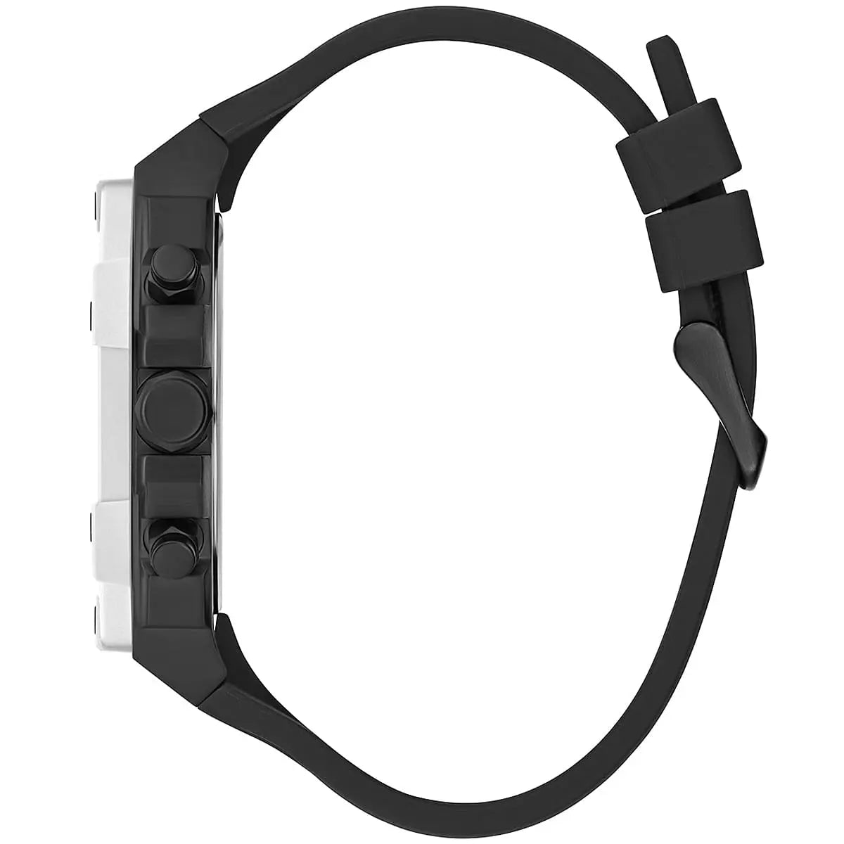 Guess 44mm Black Silicone Strap Men's Watch - GW0579G1