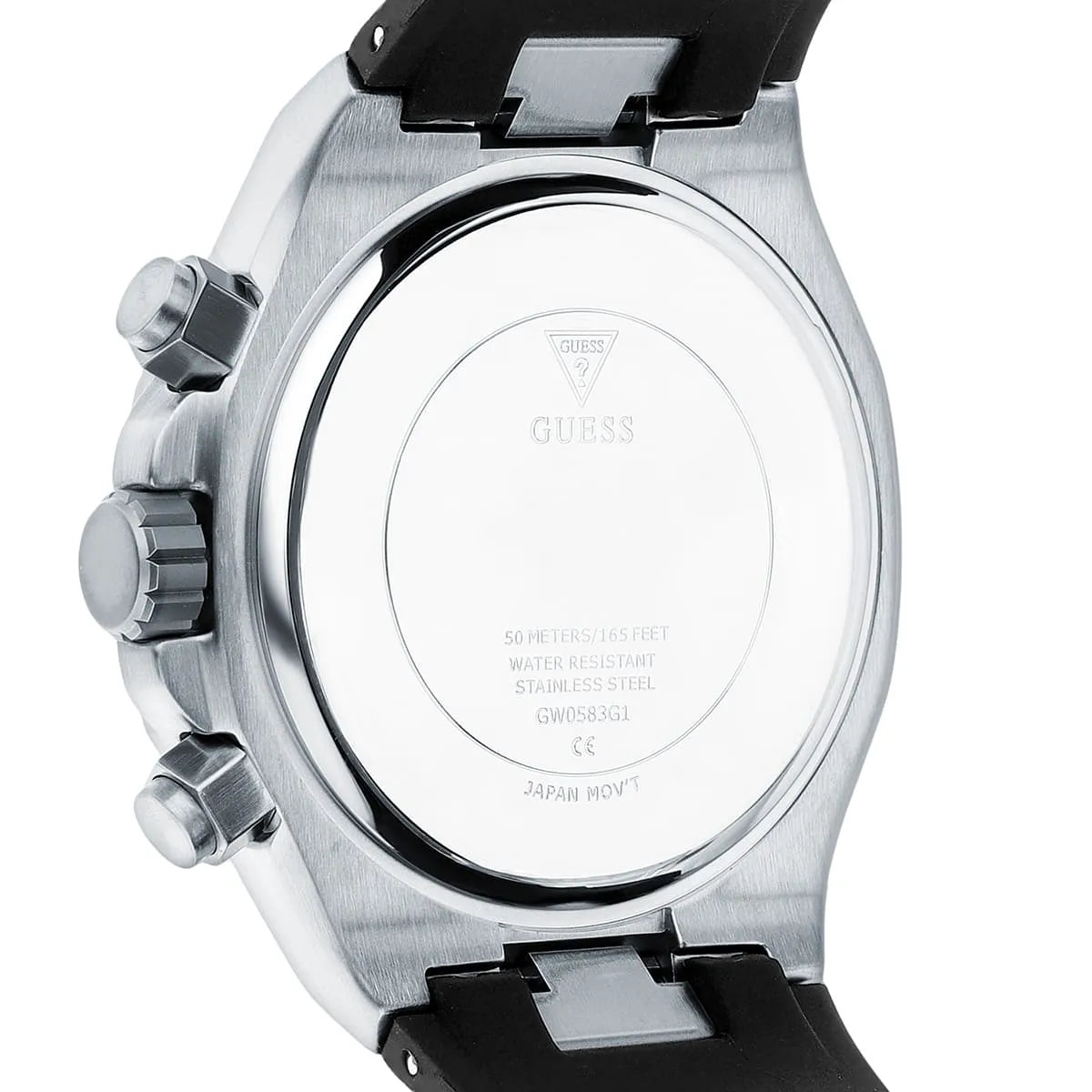 Guess Silver & Black Men's Watch - GW0583G1