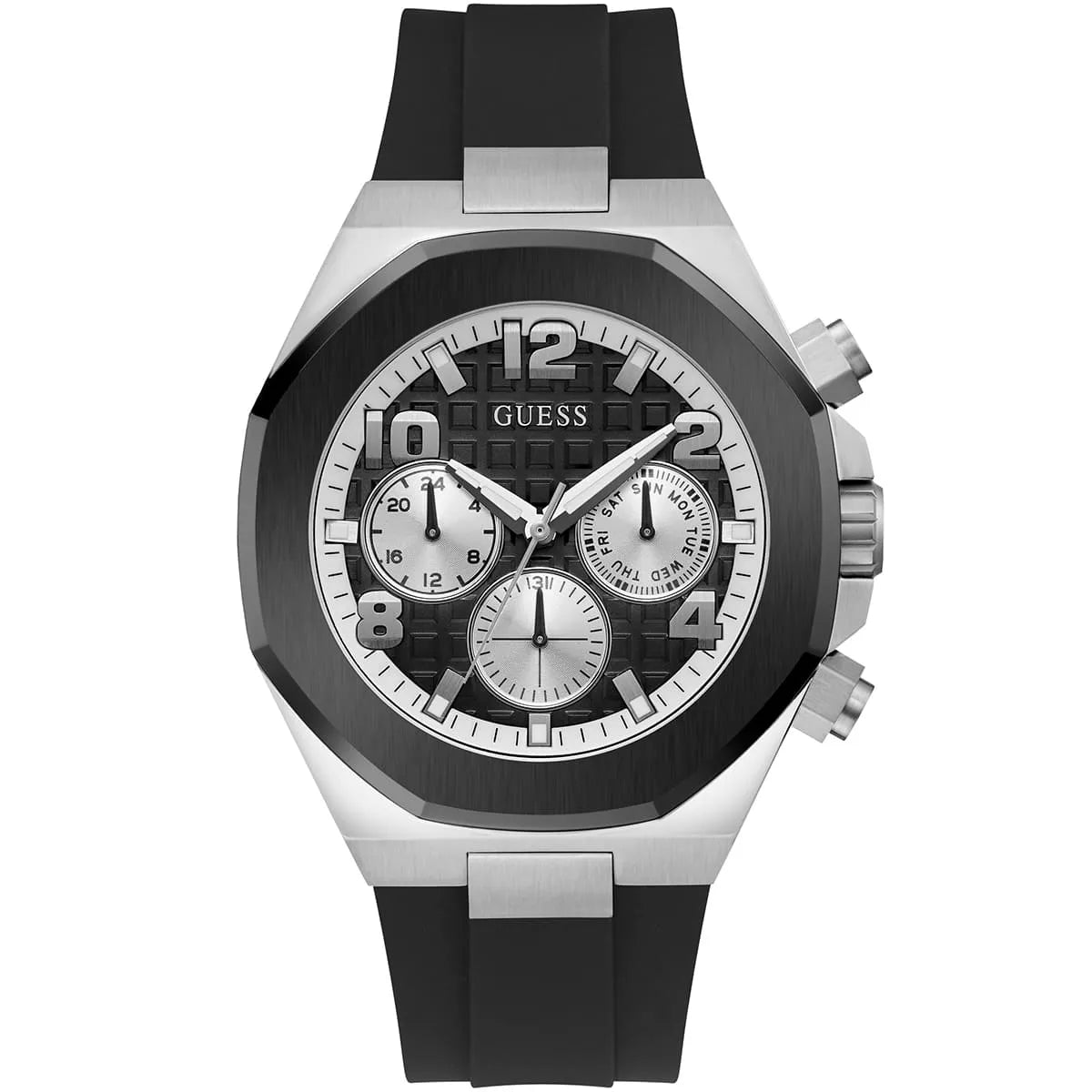 Guess Silver & Black Men's Watch - GW0583G1