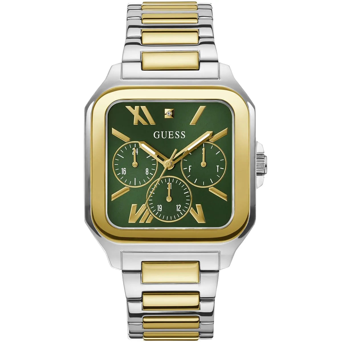 GUESS Multi-Tone Square Multifunction Men's Watch - GW0631G1