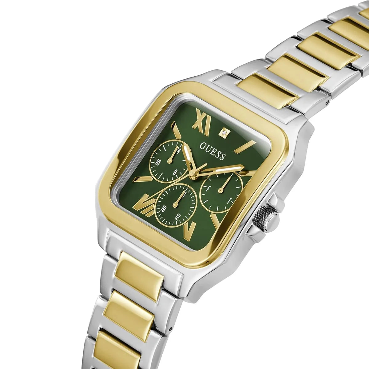 GUESS Multi-Tone Square Multifunction Men's Watch - GW0631G1