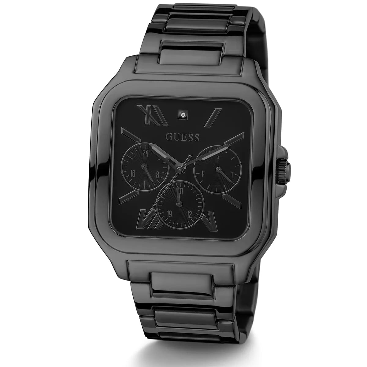 Guess Black Square Dial Multi-function Men Watch - GW0631G2