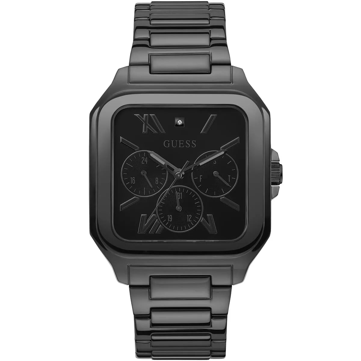 Guess Black Square Dial Multi-function Men Watch - GW0631G2
