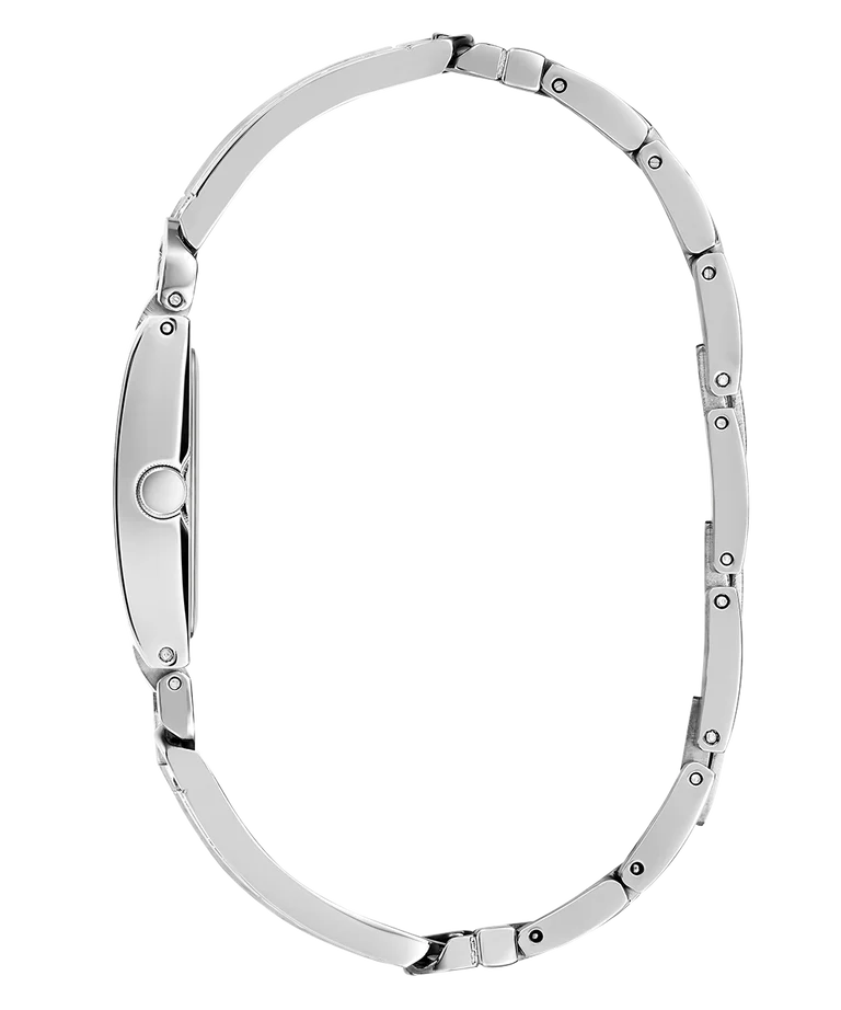 GUESS Silver Tone Square Analog Ladies Watch - GW0668L1