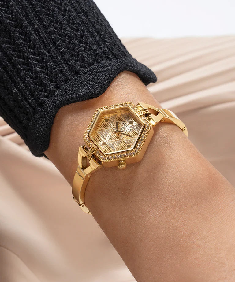 GUESS Gold Tone Analog Ladies Watch - GW0680L2