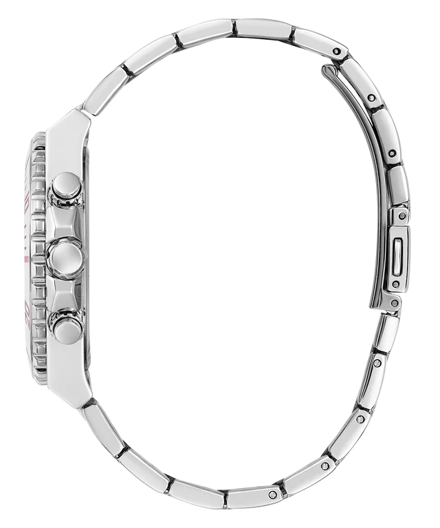 GUESS Silver Tone Multi-function Ladies Watch - GW0696L1