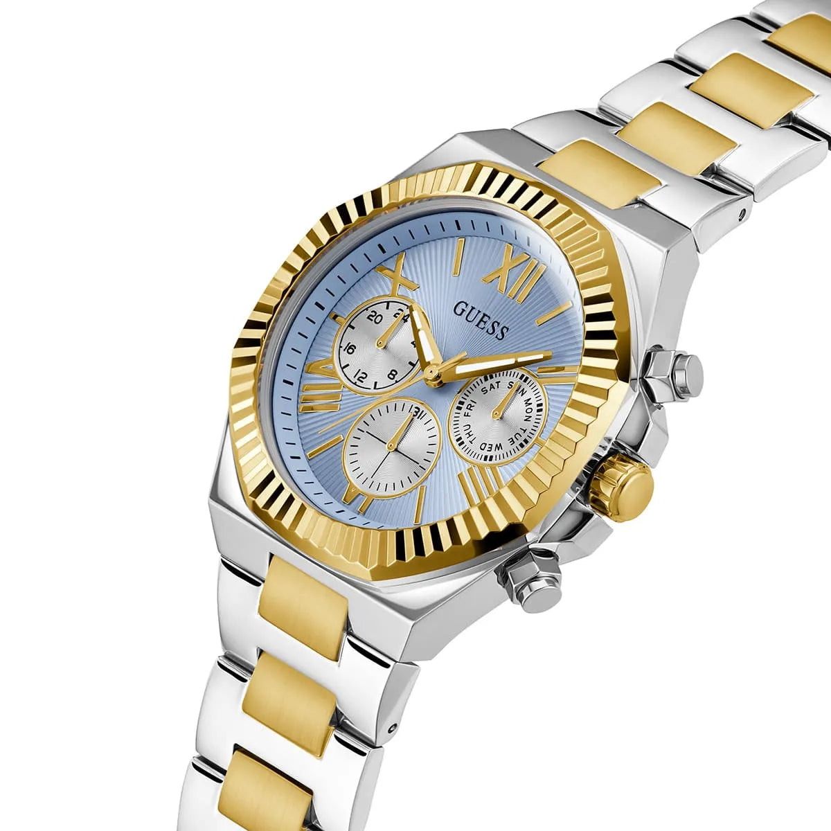 GUESS Equity 2-Tone Multi-function Mens Watch - GW0703G3