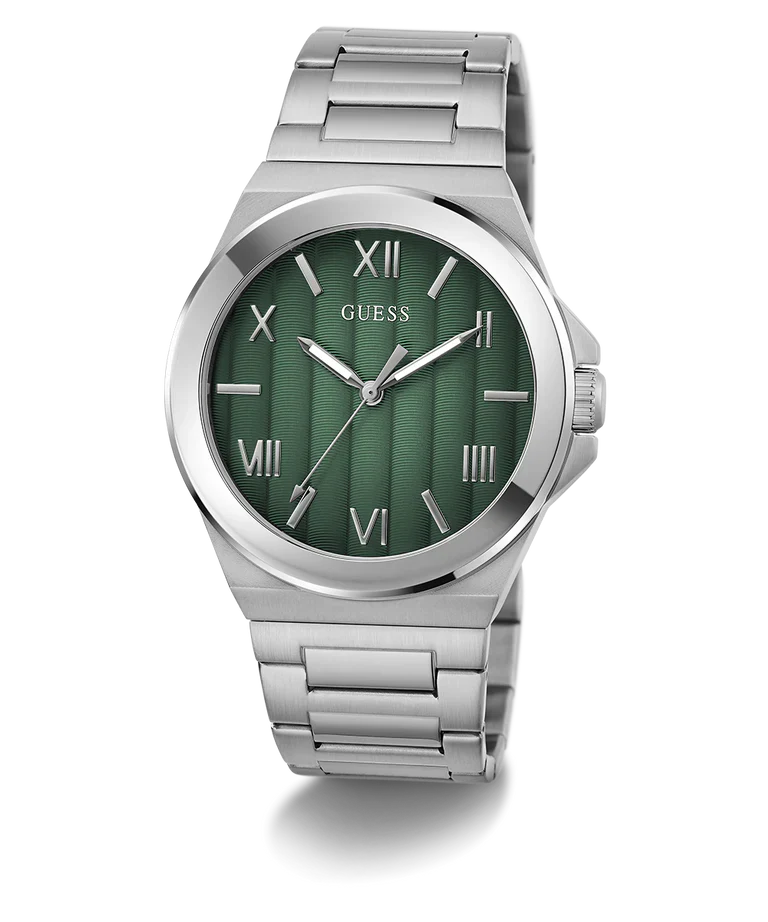 GUESS Silver Tone Analog Mens Watch - GW0789G1