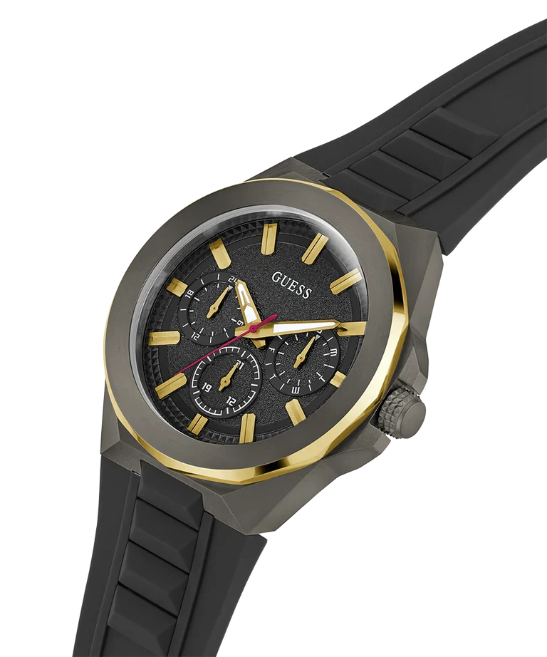GUESS Black 2-Tone Multi-function Mens Watch - GW0799G1