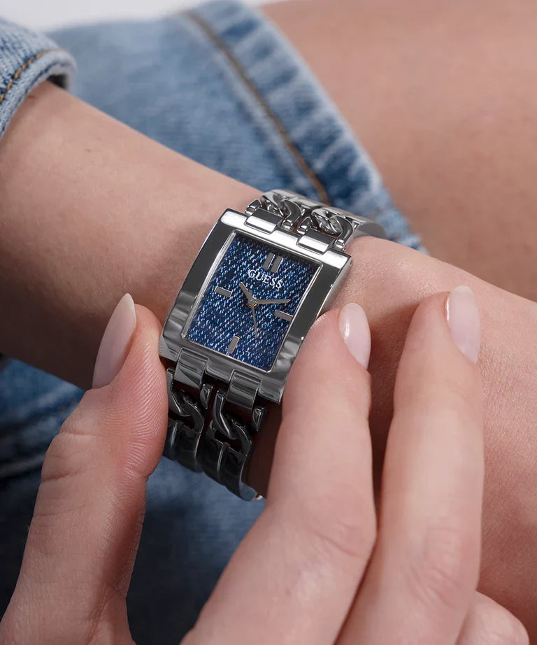 GUESS Silver Tone Analog Ladies Watch - GW0807L1