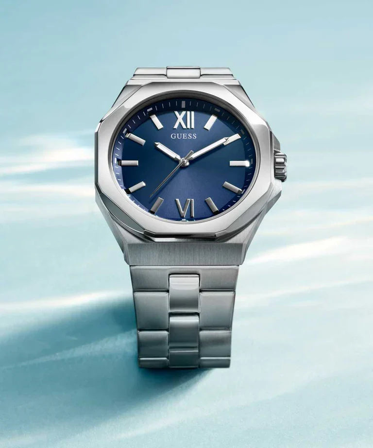 GUESS Silver Tone Analog Mens Watch - GW0849G1