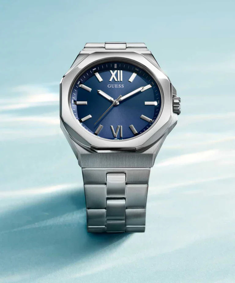 GUESS Silver Tone Analog Mens Watch - GW0849G1