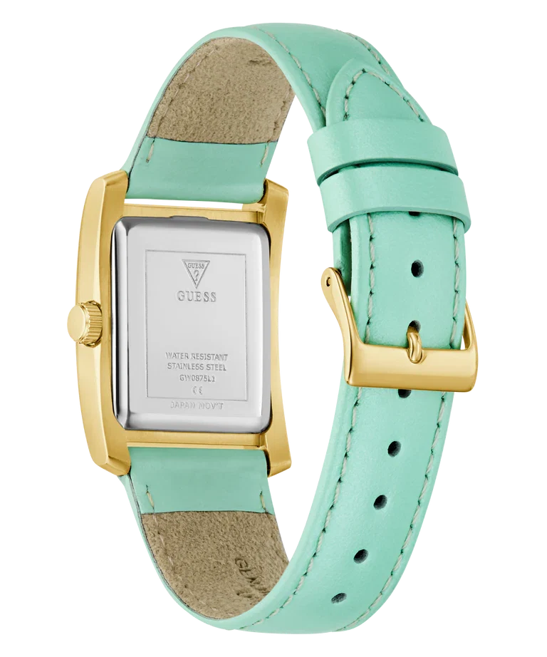 GUESS Green Gold Tone Analog Ladies Watch - GW0875L1