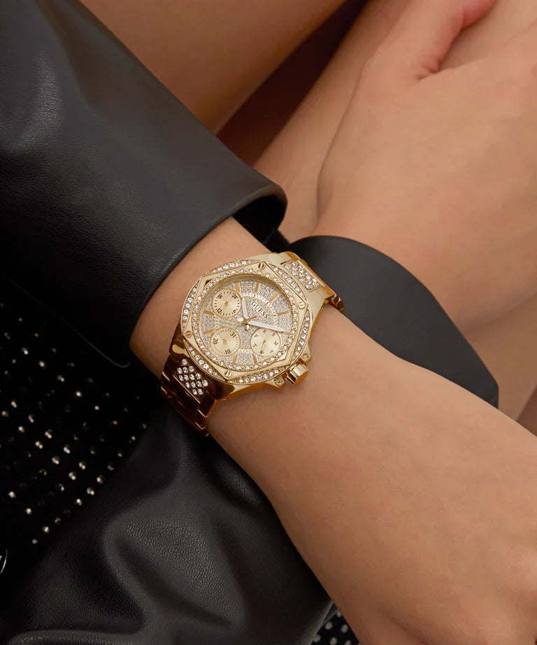 GUESS Gold Tone Multi-function Ladies Watch - GW0878L2