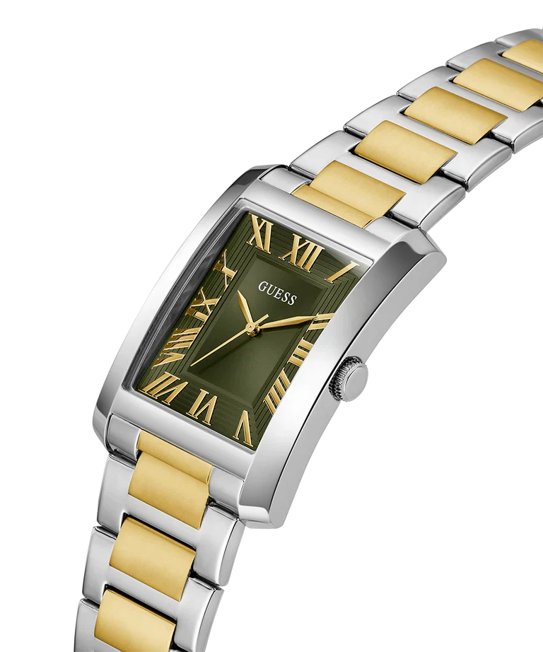 GUESS 2-Tone Silver Tone Analog Mens Watch - GW0896G3