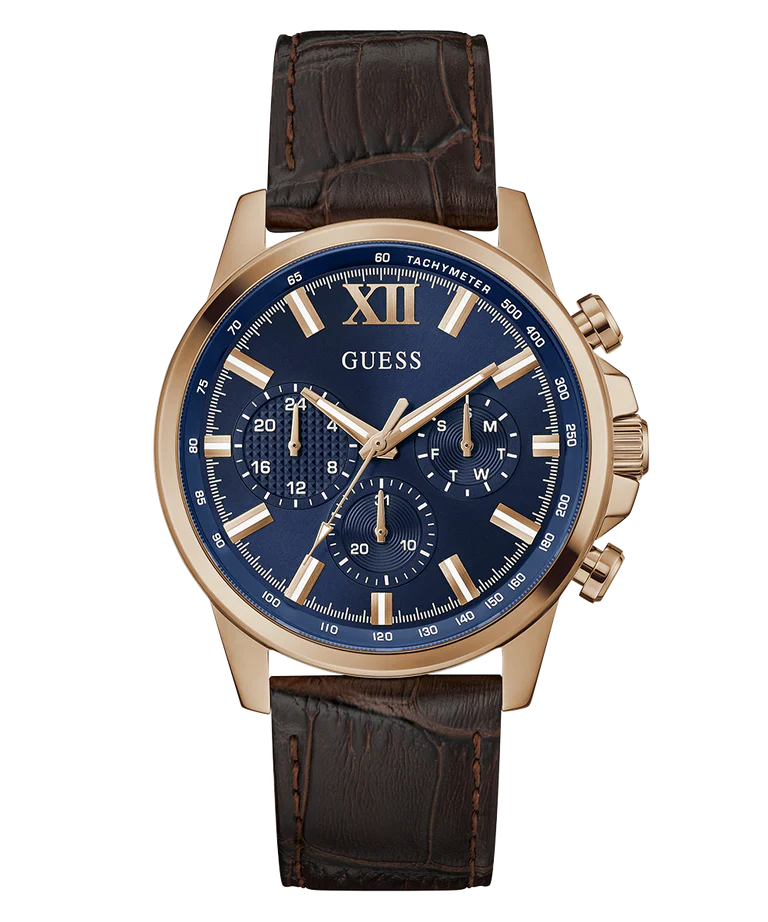GUESS Brown Multi-function Mens Watch - GW0901G3