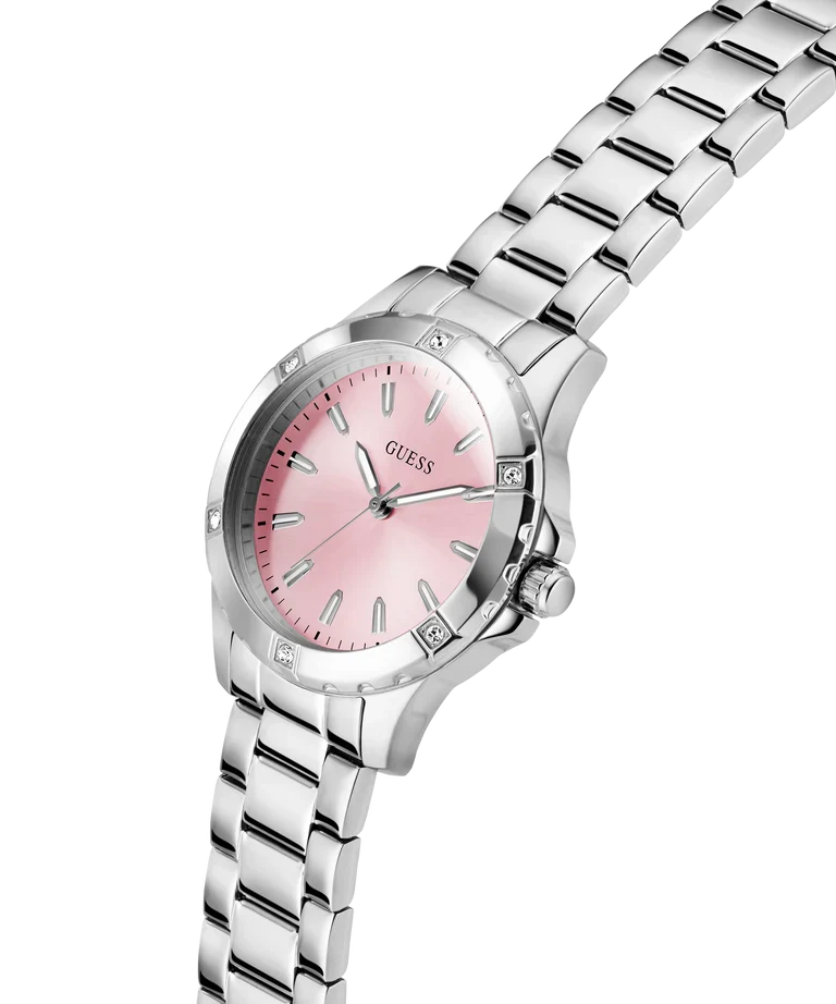 GUESS Silver Tone Analog Ladies Watch - GW0948L7