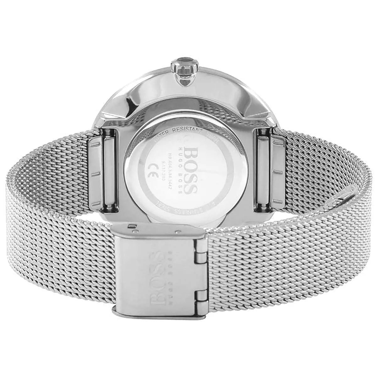 Hugo Boss Stainless Steel Analog Silver Dial Women's Watch - 1502546