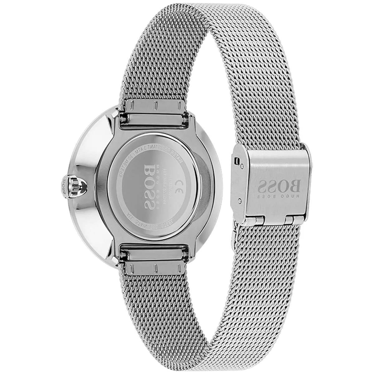 Hugo Boss Stainless Steel Analog Silver Dial Women's Watch - 1502546