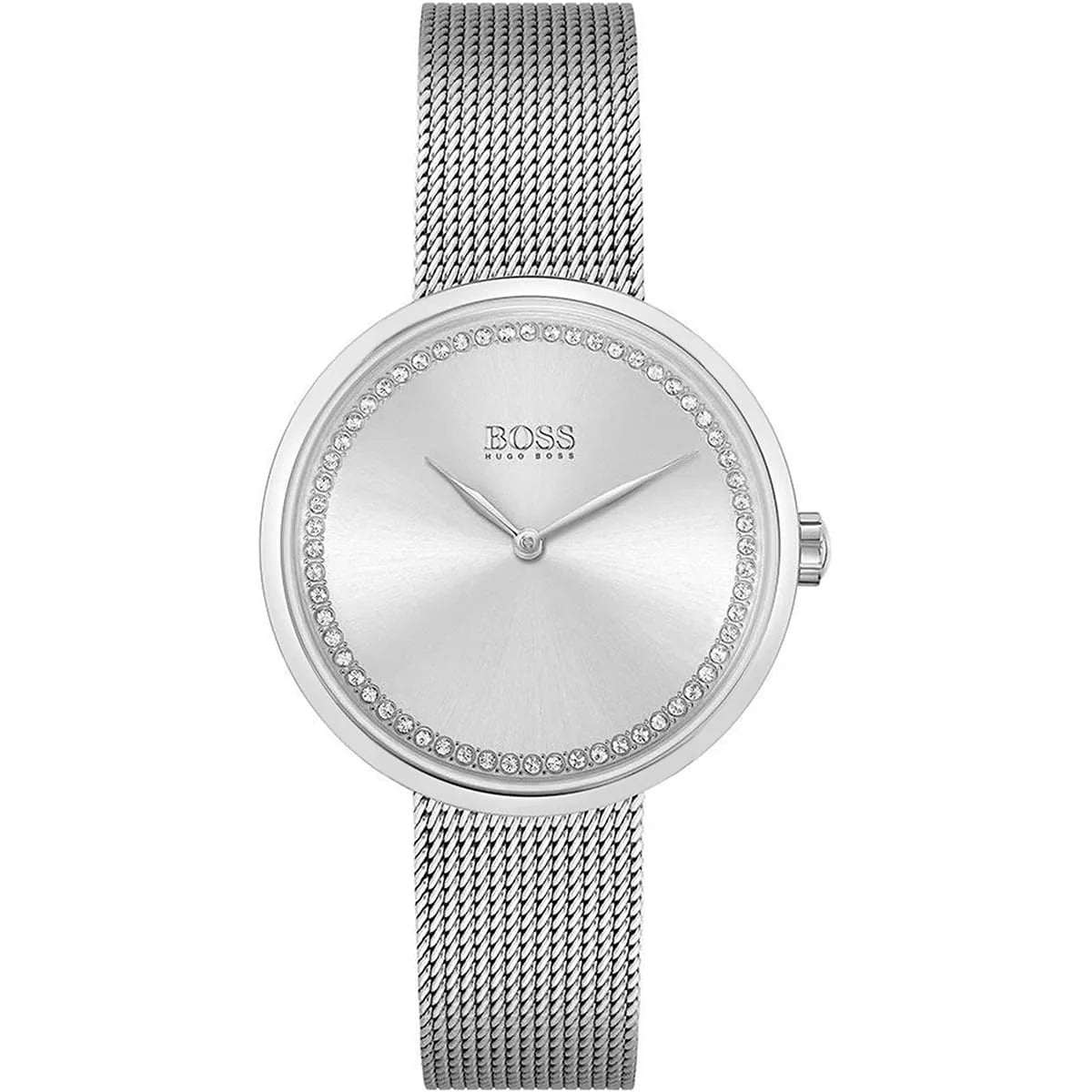 Hugo Boss Stainless Steel Analog Silver Dial Women's Watch - 1502546