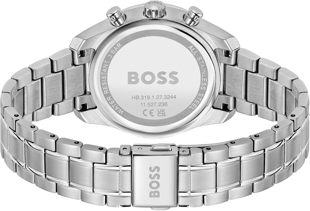 Hugo Boss Stainless Steel Pink MOP Dial Multi-function Women's Watch - 1502765