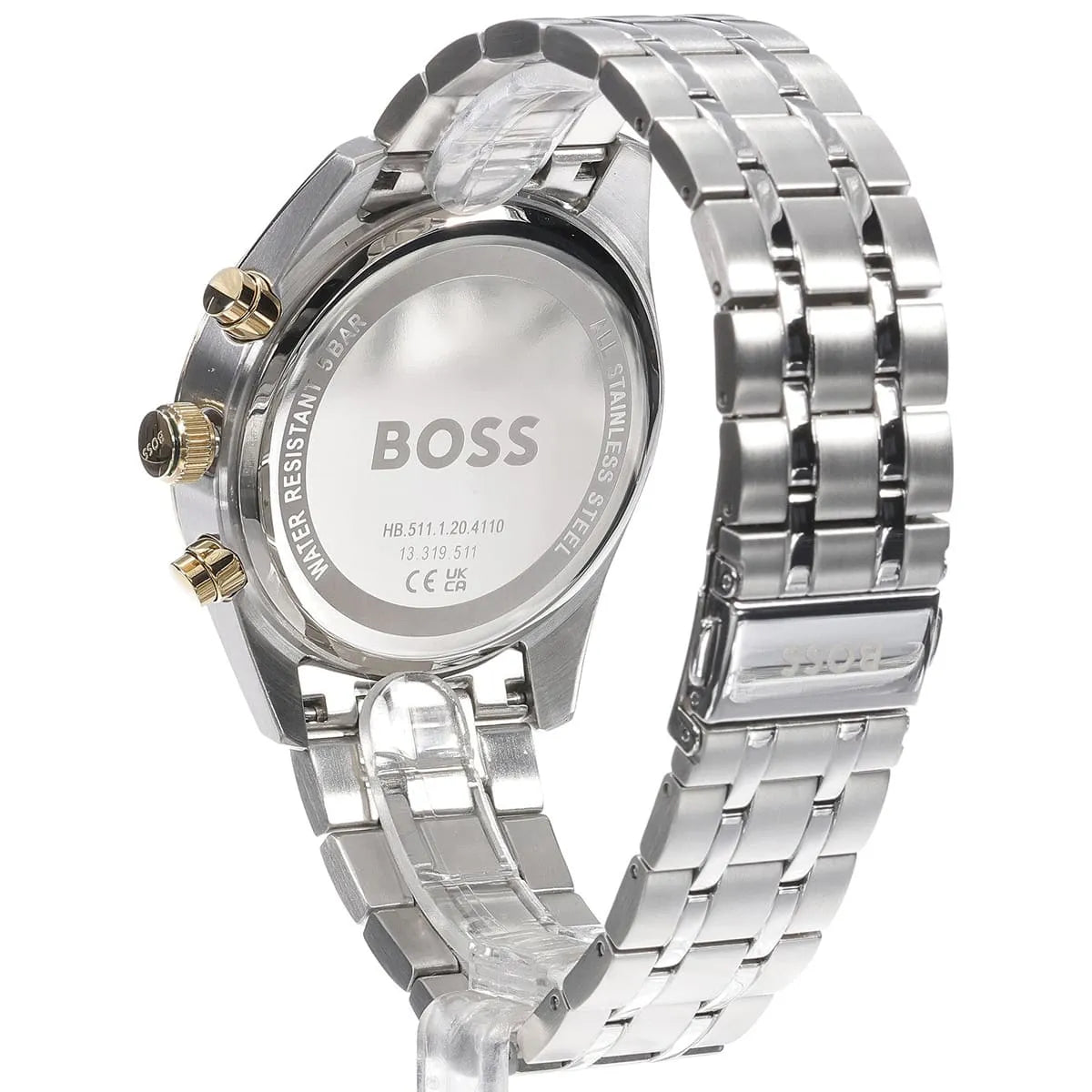 Hugo Boss Stainless Steel Green Dial Chronograph Men's Watch - 1514195