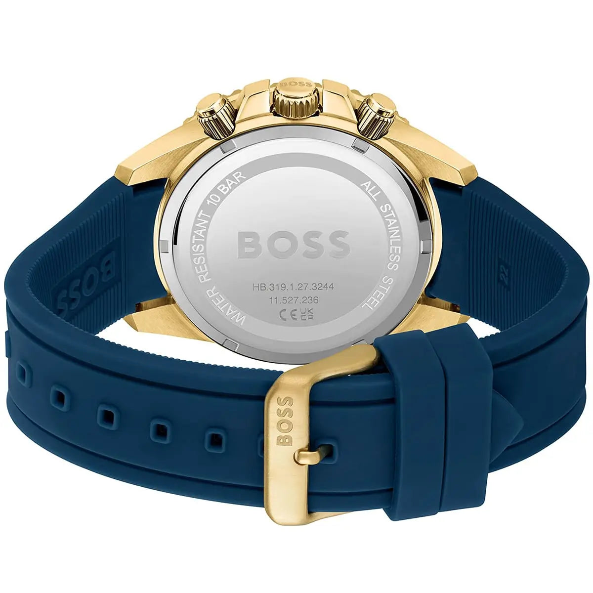 Hugo Boss Admiral watch caseback showing engraved BOSS logo and model number 1513965