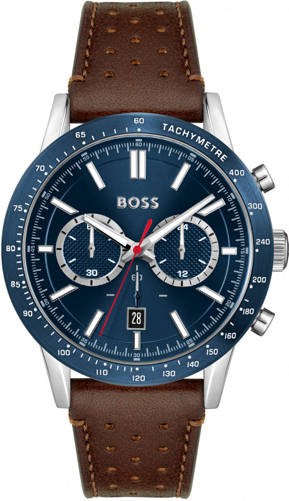 Hugo Boss Allure Brown Leather Strap Men's Watch 1513921