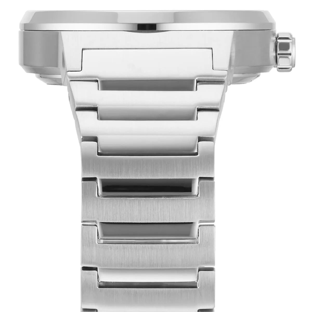Hugo Boss Candor stainless steel three-link bracelet with folding clasp