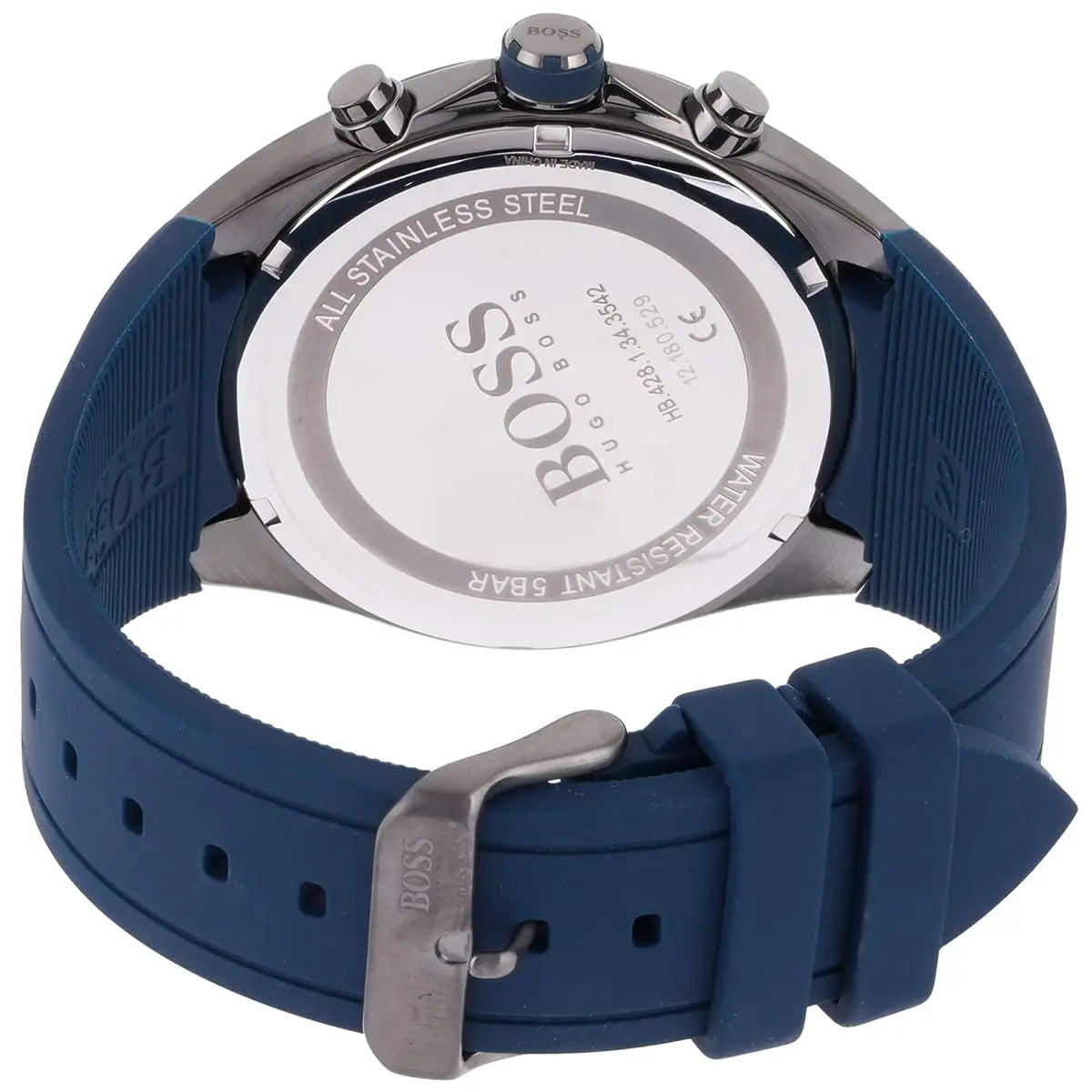 Hugo Boss Distinct Blue Silicone Strap Chronograph Men'sWatch- 1513856