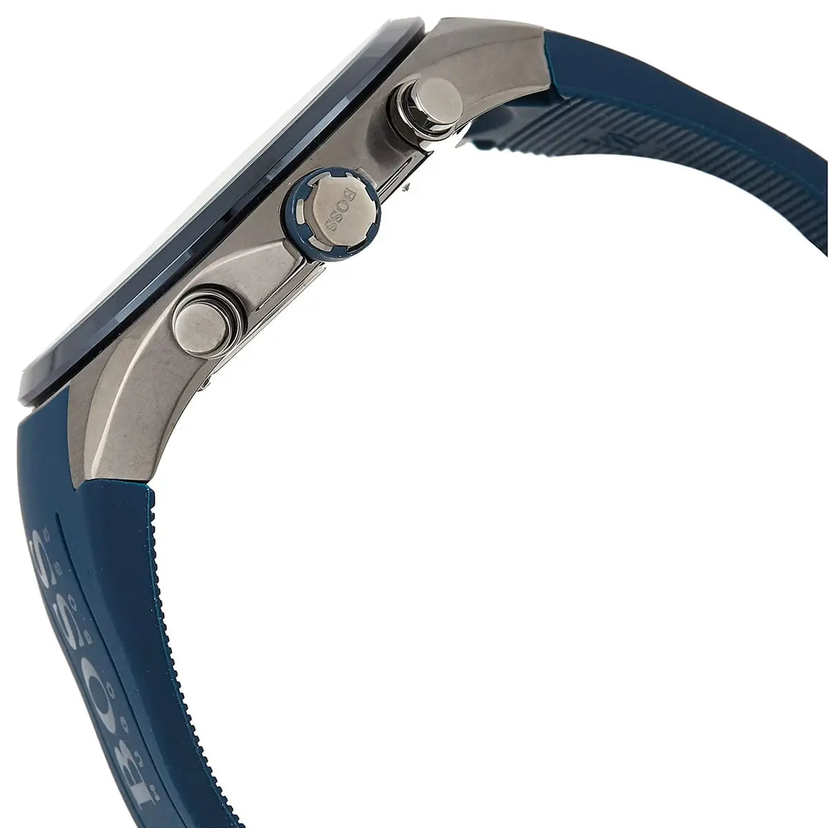 Hugo Boss Distinct Blue Silicone Strap Chronograph Men'sWatch- 1513856
