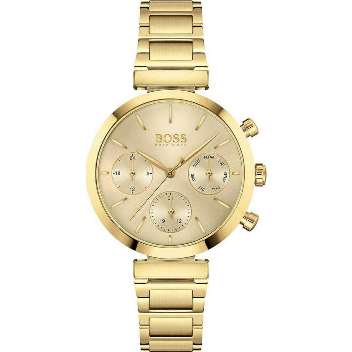 Hugo Boss Flawless Chronograph Gold Women's Watch 1502532