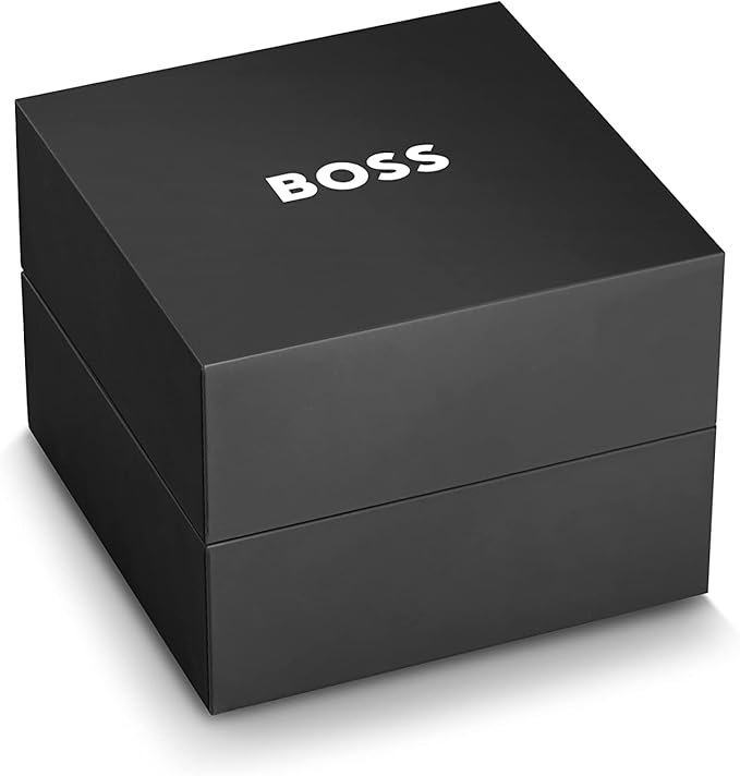 HUGO BOSS watch packaging box with BOSS branding