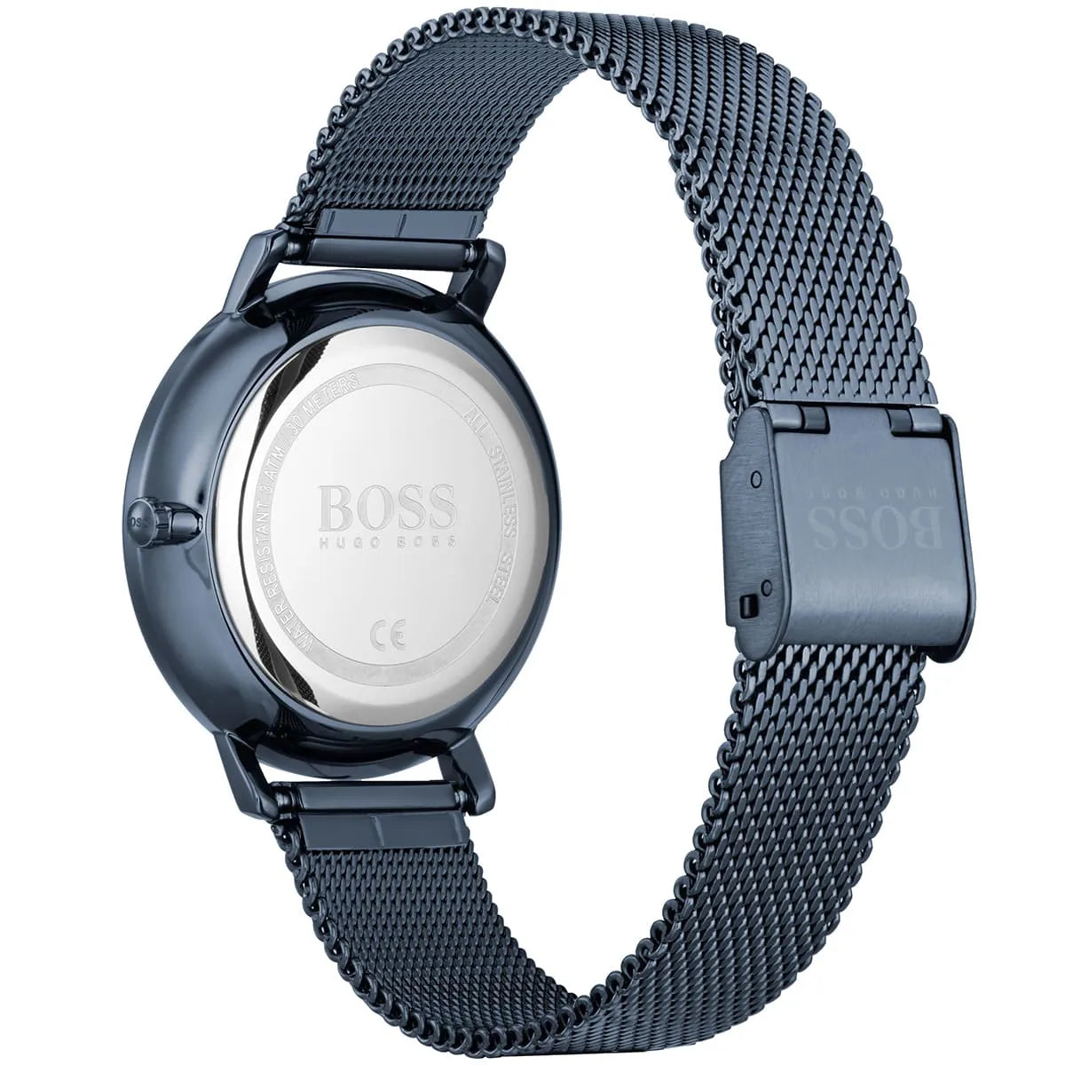 Hugo Boss Infinity 35mm Blue Dial Blue Mesh Bracelet Quartz Women's Watch - 1502518
