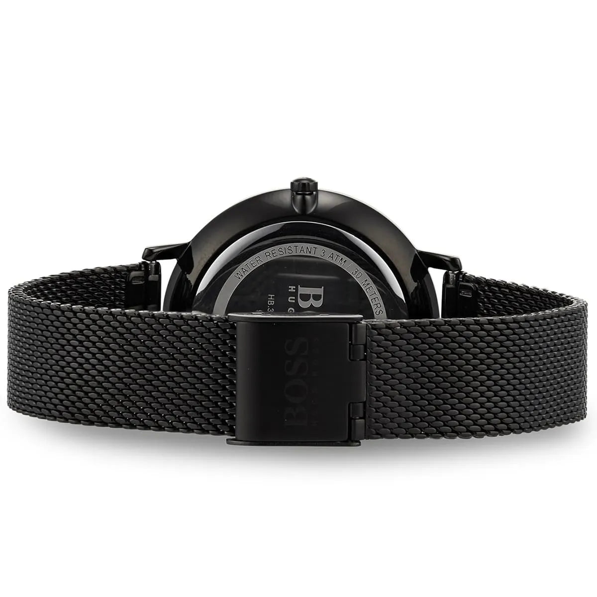 Hugo Boss Infinity Black Dial Black Mesh Bracelet Watch for Women - Watch Connection