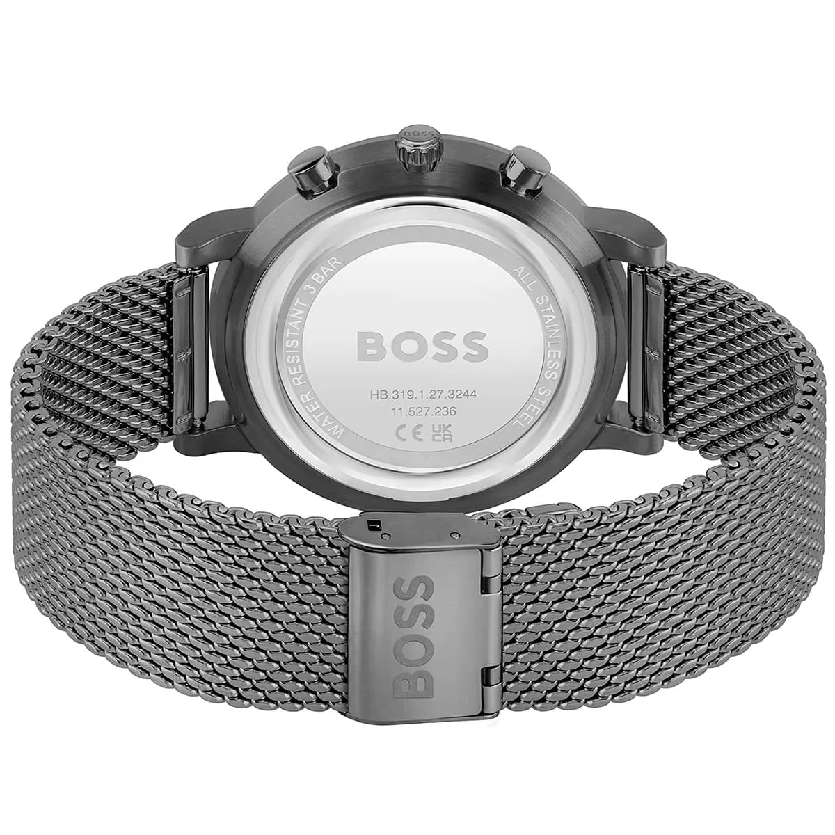 Hugo Boss Integrity Chronograph Grey PVD Mesh Bracelet Watch - 1513934
