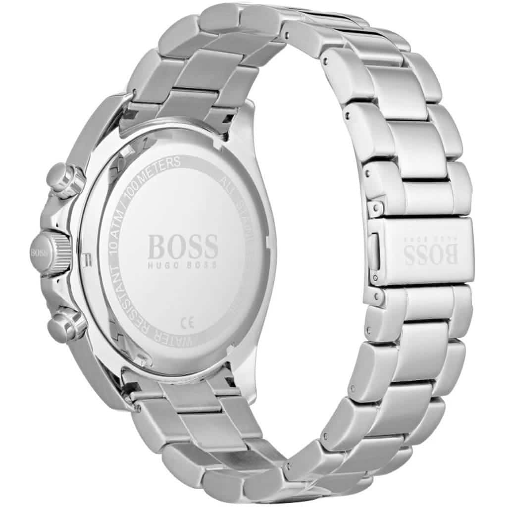 Hugo Boss Ocean Edition Chronograph Blue Dial Silver Steel Strap Watch for Men - 1513704