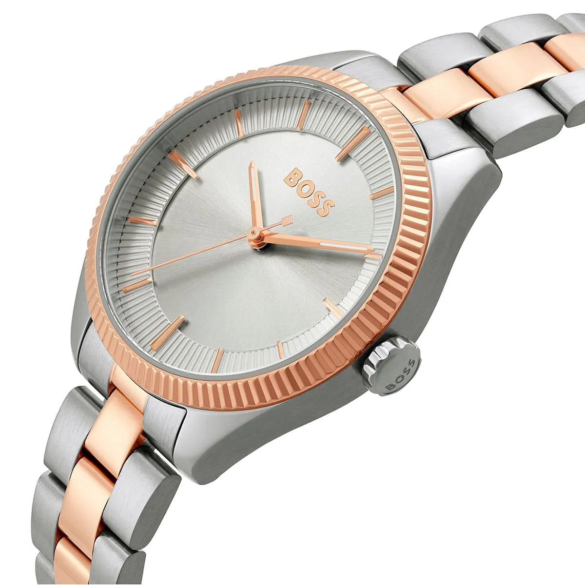Hugo Boss Sage Rose Gold Tone Stainless Steel Quartz 32mm Ladies Watch 1502727