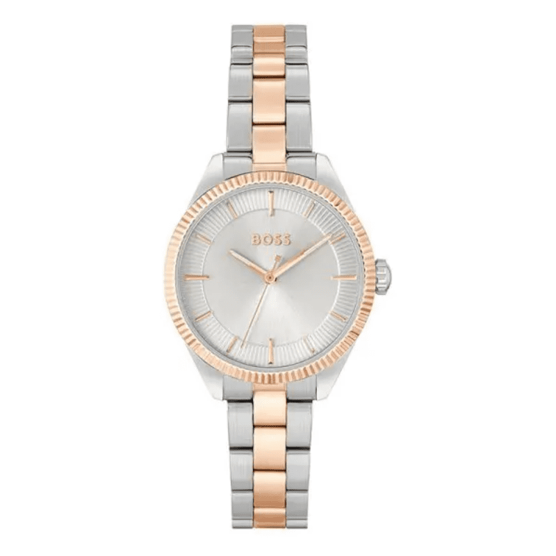Hugo Boss Sage Rose Gold Tone Stainless Steel Quartz 32mm Ladies Watch 1502727
