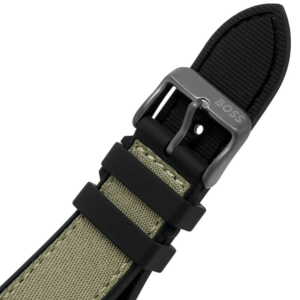Hugo Boss TOP OLIVE GREEN DIAL SILICONE STRAP MEN'S WATCH 1514092