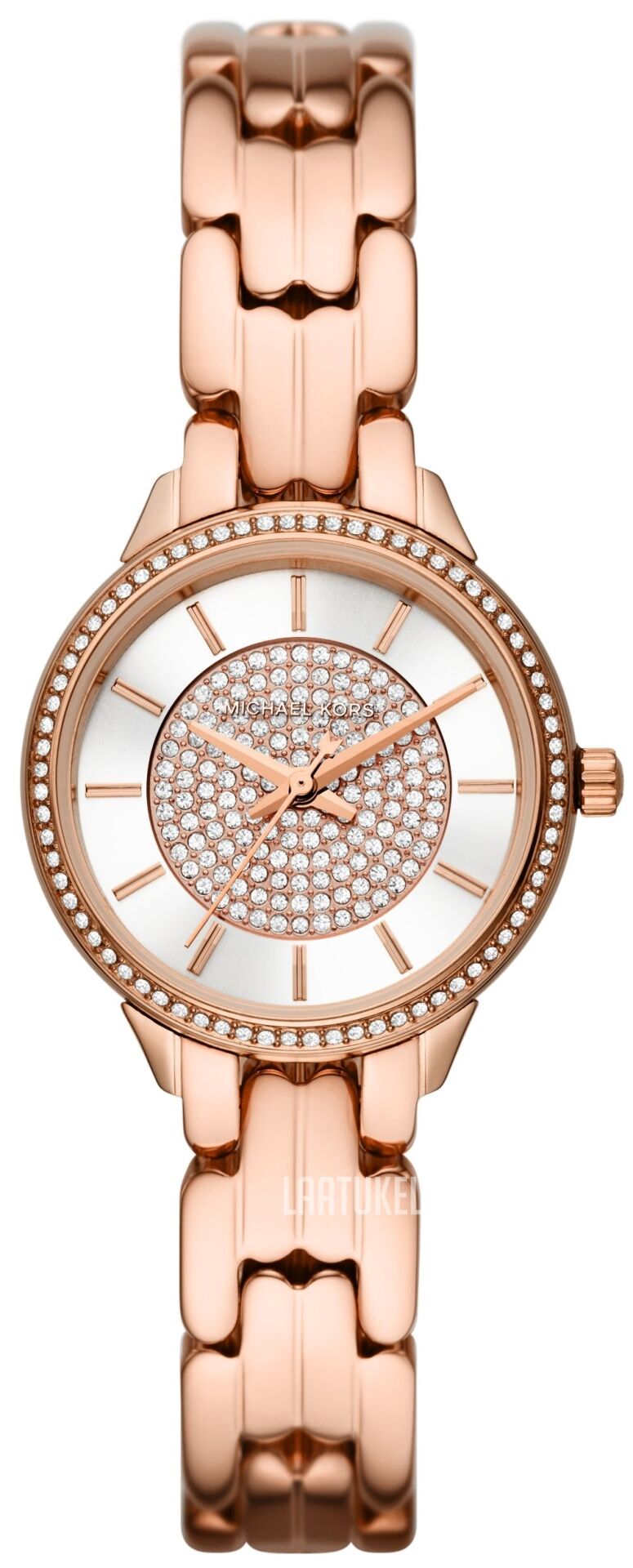 Michael Kors Women's Rose Gold Watch White Dial - MK1039