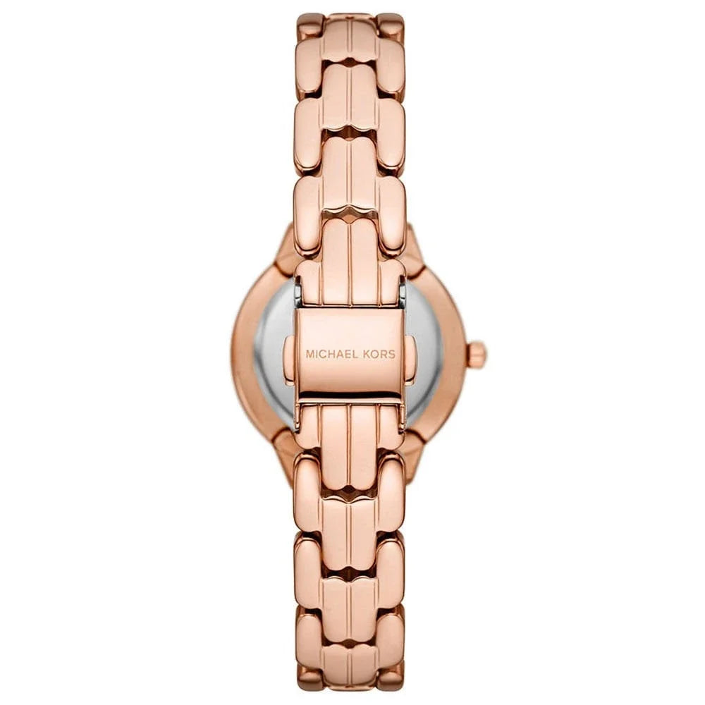 Michael Kors Women's Rose Gold Watch White Dial - MK1039