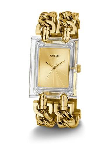Guess Gold Stainless Steel Champagne Dial Women's Watch- GW0669L1