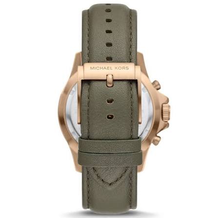Michael Kors Everest Chronograph Leather Watch for Men MK9090
