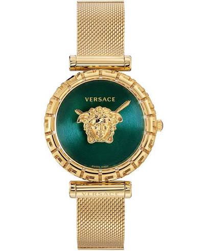 Versace Palazzo Empire Greca Quartz Dark Green Dial Ladies Watch VEDV00819