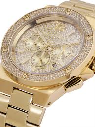 Michael Kors Lennox His and Hers Pavé Gold Watch MK1061