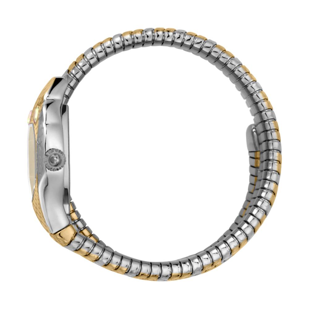 JUST CAVALLI Signature Snake Doppio Silver Dial Metal Analog Women Watch - JC1L168M0075